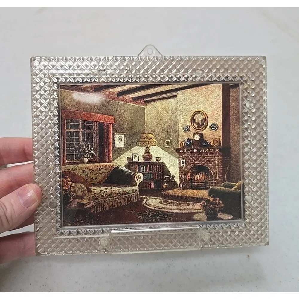 Vintage Advertising‎ Promotional Made in USA Landscape Photo Picture Frame Decor